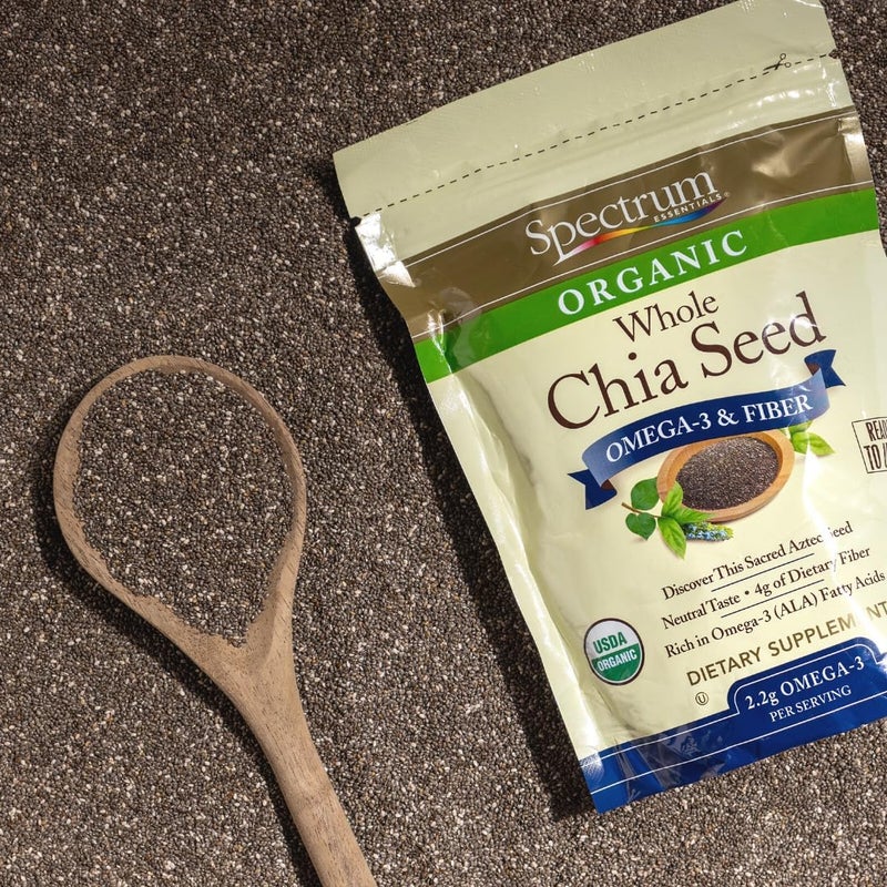 Spectrum Essentials Organic Whole Chia Seeds - 12 Ounce - Image 5
